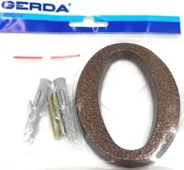 cyfra-0-aluminiowa-100mm-miedz-antyczna