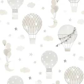 tapeta-scienna-dziecieca-dla-dzieci-balony-chmury-gwiazdy-ugepa-papierowa