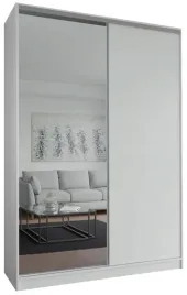 Zdjęcie produktu SZAFA MODERN 2D 180x250 - WYSOKA LINIA - BIAŁA - LUSTRO / PŁYTA