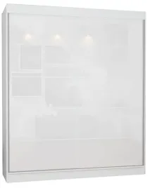 Zdjęcie produktu SZAFA 2D 100 cm NISKA - BIAŁA - lacobel biały
