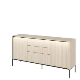 komoda-2d3s-z-led-bez-piaskowy-czarny-frezowanie-polwalek-trend-tr-01-v-2