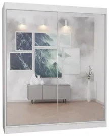 Zdjęcie produktu SZAFA 2D 100CM NISKA BIAŁA LUSTRO P