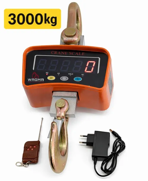 Waga Hakowa 3000 kg 3 Tony Wisząca Magazynowa Elektroniczna Towarowa Rolnic