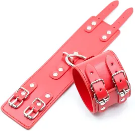 fetish-fever-cuffs-with-two-buckles-red