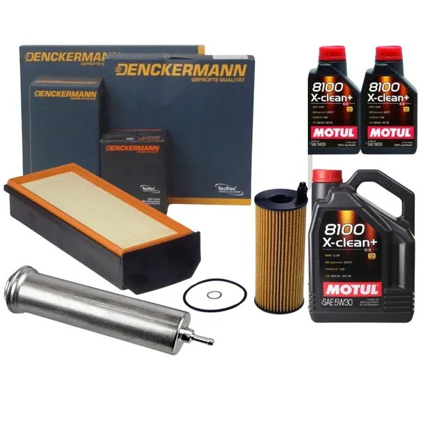 OLEJ 5W30 MOTUL + ZESTAW FILTRÓW BMW 5 F07 F10 F11 6 F13 F06 3.0D 530d 535d