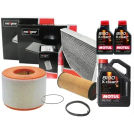 zestaw-filtrow-olej-5w30-motul-x-clean-do-audi-a6-c7-a7-4g-3-0tfsi-2-8fsi