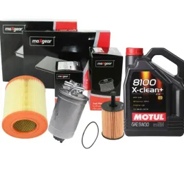 olej-5w30-motul-x-clean-zestaw-filtrow-do-audi-a6-c6-2-0-tdi-maxgear