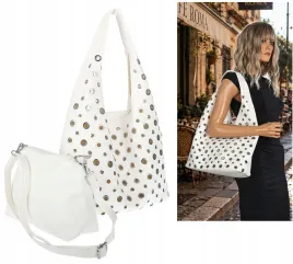 torebka-damska-shopper-2w1-worek-listonoszka-z-cwiekami-torba-3505-biala