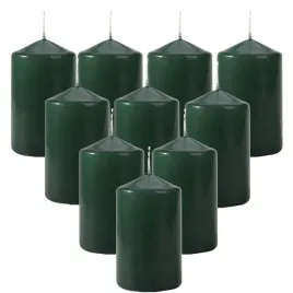 zestaw-10-swiec-stolowych-walec-klasyczna-swieczka-10cm-30h-zielona