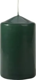 swieca-stolowa-walec-klasyczna-swieczka-10cm-30h-zielona