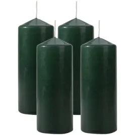 zestaw-4-swiec-stolowych-walec-klasyczna-swieczka-15cm-48h-zielona