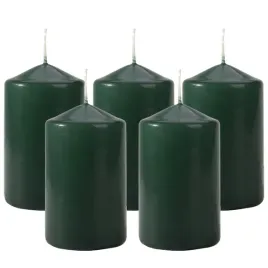 zestaw-5-swiec-stolowych-walec-klasyczna-swieczka-10cm-30h-zielona