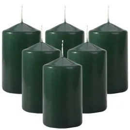 zestaw-6-swiec-stolowych-walec-klasyczna-swieczka-10cm-30h-zielona