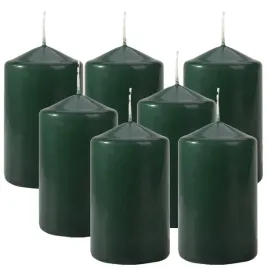 zestaw-7-swiec-stolowych-walec-klasyczna-swieczka-10cm-30h-zielona