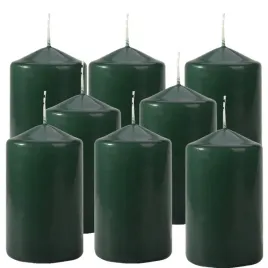 zestaw-8-swiec-stolowych-walec-klasyczna-swieczka-10cm-30h-zielona