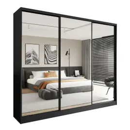 szafa-przesuwna-270x230-cm-czarna-z-3-lustrami-i-4-szufladami