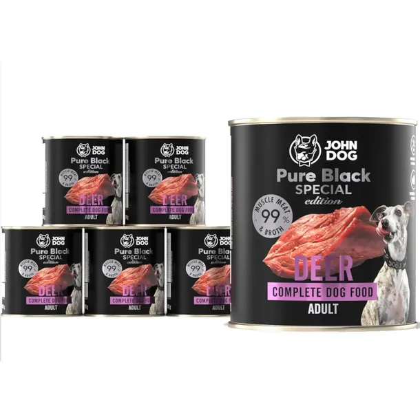 John Dog Pure Black Special Edition Jeleń 6x800g
