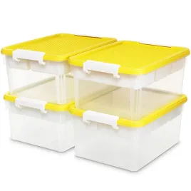 pojemniki-citylife-4-pak-zolte-plastikowe-16-l-z-taca