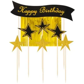 topper-papierowy-happy-birthday-gwiazdki-i-kurtyna-czarno-zloty-part