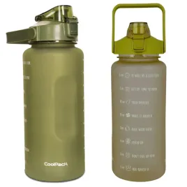coolpack-bidon-butelka-na-wode-2l-z-miarka-motywacyjna-olive-green-z25012