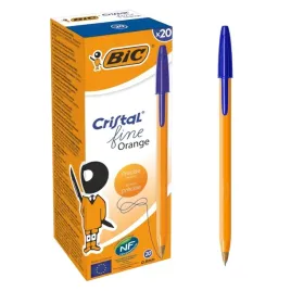 bic-cristal-fine-orange-dlugopis-niebieski-20-sztuk