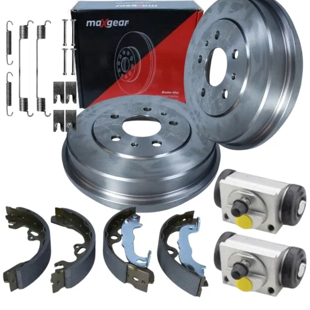 Bębny hamulcowe + szczęki cylinderki cały zestaw do FORD FOCUS II MK2