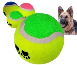 pilka-tenisowa-dla-psa-zabawka-piszczaca-twarda-6-cm-zielona