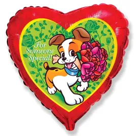 balon-foliowy-serce-czerwone-pies-z-bukietem-45cm