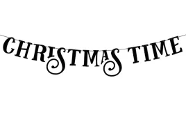 baner-swiateczny-ozdobny-christmas-time-czarny