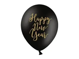 balony-lateksowe-sylwester-happy-new-year-czarne