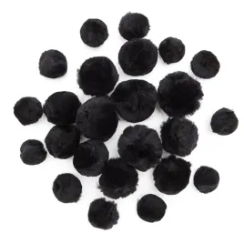 pompony-akrylowe-mix-czarne-24-szt-6676