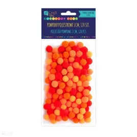 pompony-poliestrowe-1-cm-mix-pomarancz-120-szt2868