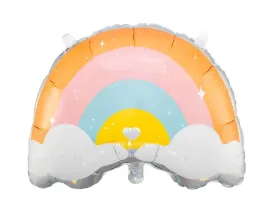 balon-foliowy-na-hel-tecza-z-chmurkami-pastelowa