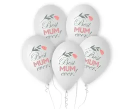 balony-lateksowe-biale-best-mum-ever-prezent-na-dzien-matki-5szt