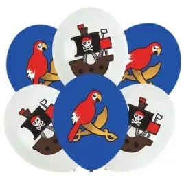 balony-lateksowe-mapa-piratow-statek-piracki-6szt