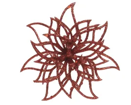 kwiat-czerwony-brokat-na-klipsie-ozdobny-14cm