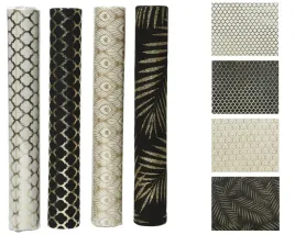 material-tkanina-poliester-bawelna-czarny-zloty