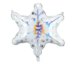 balon-foliowy-sniezynka-platek-sniegu-bialy-holograficzny-dekoracyjny
