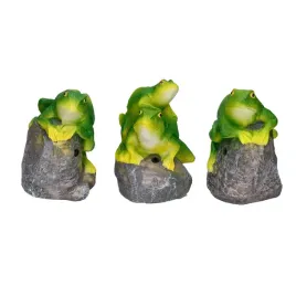 figurka-zabka-zielona-siedzaca-na-kamieniu-ozdoba