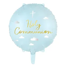 balon-foliowy-niebieski-zlote-holy-communion-45cm