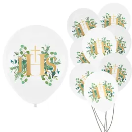 balony-lateksowe-komunijne-biale-eukaliptus-komunia-swieta-zestaw-xxl-100x