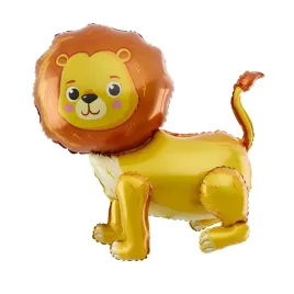 balon-foliowy-uroczy-lew-zwierze-zwierzatko-safari-stojacy-duzy-54cm
