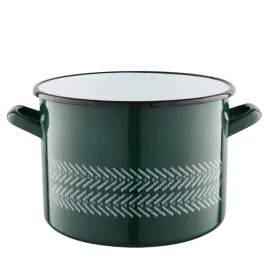 garnek-emalia-polska-pleszew-boho-22cm-6l-zielony-indukcja-gaz-z-pokrywka