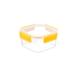 pojemnik-na-zywnosc-florina-800ml-plastikowy-zolty-kwadratowy-clip