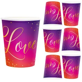 kubki-papierowe-rozowo-fioletowe-love-220ml-6szt