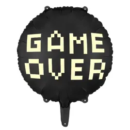 balon-foliowy-okragly-game-over-czarny-45-cm