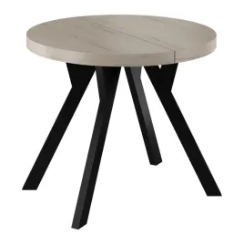 stol-okragly-rozkladanyhalifax-bialy-90-190cm-noga-y-czarna