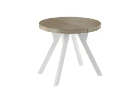 stol-okragly-rozkladany-w-kolorze-sonoma-80-130-cm-z-biala-noga