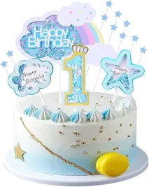 dekoracja-tortu-1-urodziny-chlopca-topper-happy-birthday-niebieski