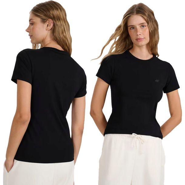 Koszulka Damska 4F T-shirt Bluzka Bawełniana Okrągły Dekolt F2255-20S-XL